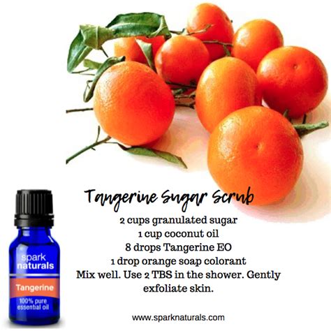 Tangerine Pure Essential Oil Sugar Scrub Recipe Sugar Scrub Pure Oils