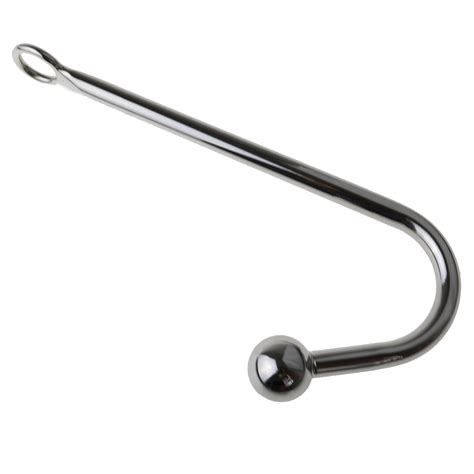 Stainless Steel 25 240mm Anal Hook Metal Butt Plug With Ball Anal Plug