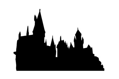 Harry Potter Hogwarts Castle Silhouette Sticker/Window Decal | Etsy