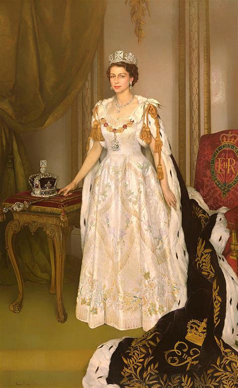 Coronation Portrait Of Queen Elizabeth Ii Of The United Kingdom