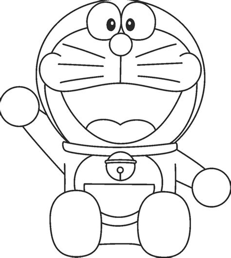 Inilah 15 Sketsa Mewarnai Doraemon