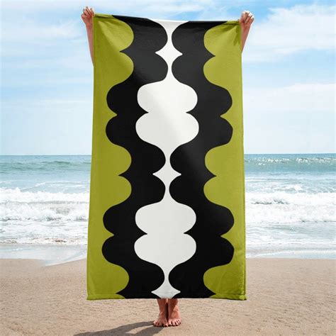 Retro Towel Beach Blanket 50s Style Beach Towel Bath Towel Etsy