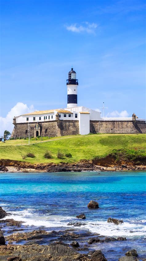 View Of Farol Da Barra Lighthouse In Salvador Da Bahia Brazil Windows Spotlight Images