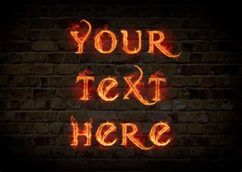 Design Your Text On Fire Style By Firasezz Fiverr