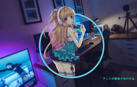 Wallpaper Girl Anime Gamers Madskillz Room Gamer