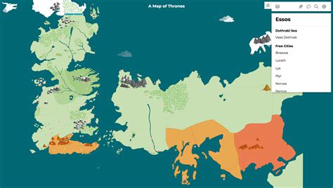 Printable Game Of Thrones Map