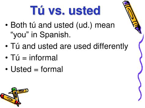Ppt T ú Vs Usted Powerpoint Presentation Free Download Id1145013