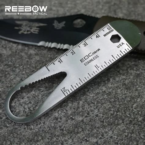 Reebow Tactical Outdoor Edc Pocket Wrench Ruler Multi Tools Ultra Hard