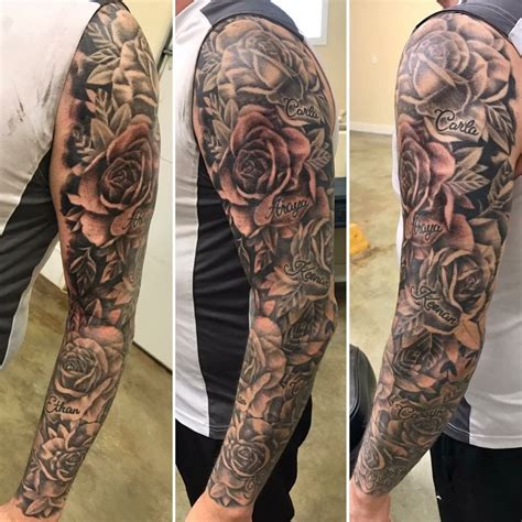 Pin By Huy Vo On Flowers Rose Tattoos For Men Half Sleeve Flower