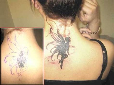 Body Tattoo Ideas Back Neck Angel Wings