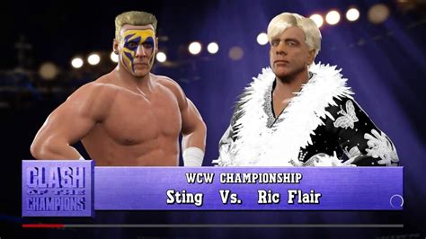 WWE2K17 Sting Vs Ric Flair YouTube