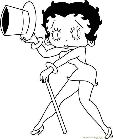 Betty Boop Face Sheets Coloring Pages
