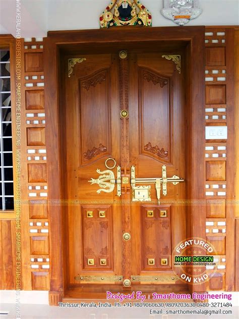 Get Inspired For Front Door Design Kerala Style Door Design Images