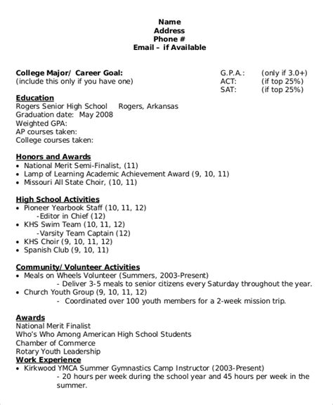 A good cv showcases your skills and your academic and professional achievements concisely and effectively. FREE 8+ Sample College Resume Templates in PDF | MS Word