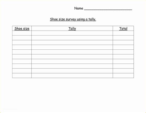 Printable Tally Template Tally Sheet Templates In Psd Is A Tool For