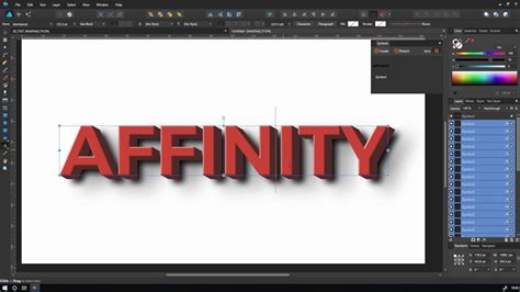 Affinity Designer Editable 3d Text Youtube