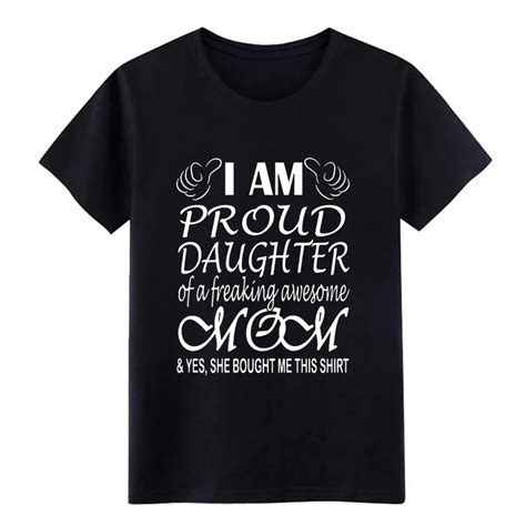 Mens I Am Proud Daughter Of A Freaking Awesome Mom Daug T Shirt