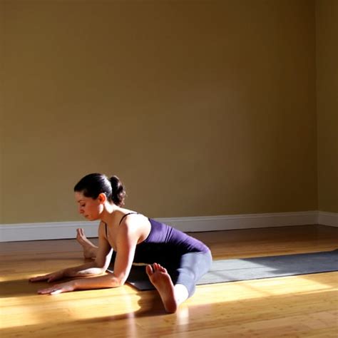 Seated Straddle How To Do A Forearm Stand In Yoga Popsugar Fitness