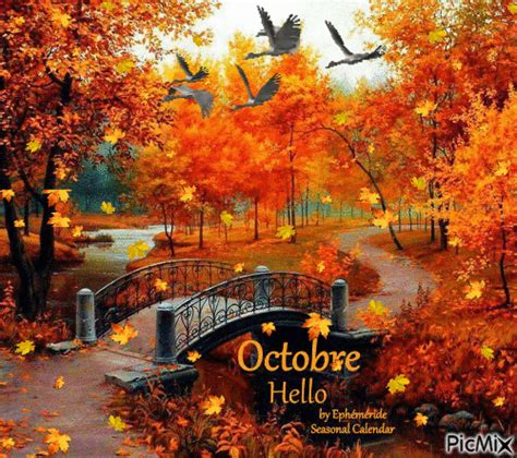 Octobre October  Animé Gratuit Picmix
