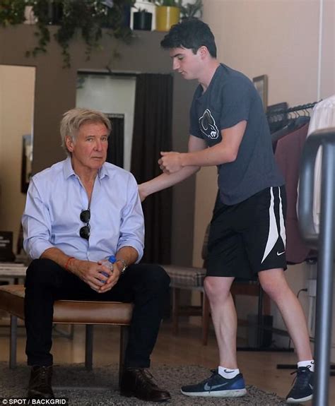 Harrison Ford And Son Liam Run Errands In Santa Monica As The Teen