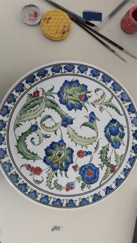 Ini Tabak Islamic Art Pattern Pattern Art Porcelain Painting