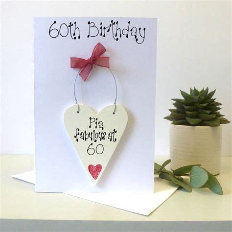 Personalised 60th Birthday Card By Country Heart