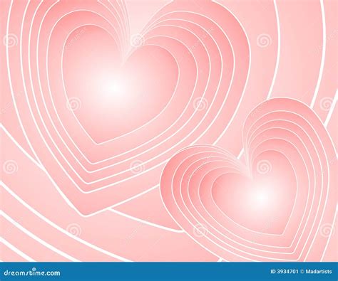 Abstract Pink Retro Hearts Background Stock Illustration Illustration
