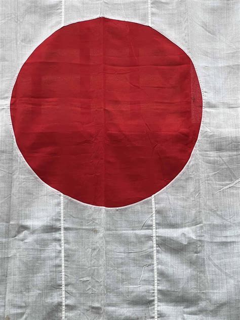 Ww2 Japanese Meatball Flag Huge 4 Ft X 6 Ft Enemy Militaria