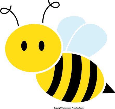 Fun and Free Clipart | Bee clipart, Bumble bee clipart, Cute bee clipart