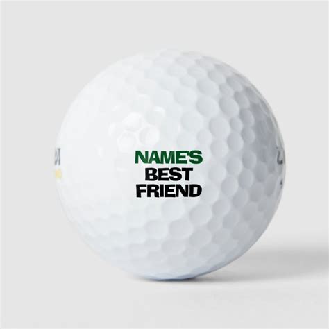 Personalized Name Best Friend Funny Golf Balls Zazzle