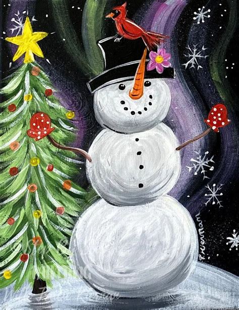How To Paint A Snowman Magical Snowman Online Painting Tutorial