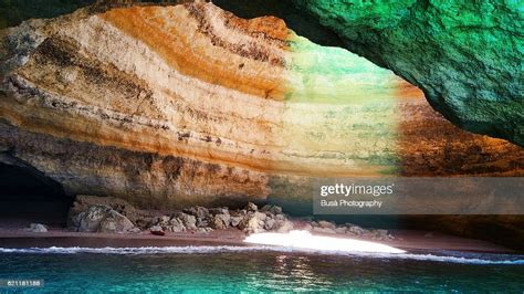 Benagil Sea Cave In The Region Of Algarve The Southernmost Region Of