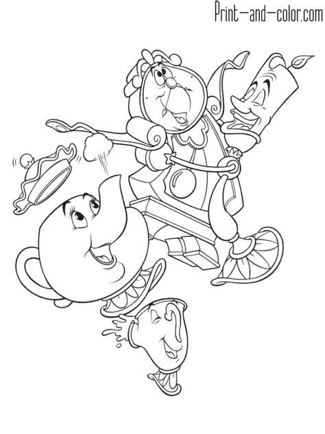 Beauty and the Beast coloring pages in 2020 | Beauty and the beast art