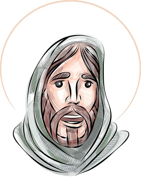 Jesus Christ God Christian Drawing Vector, God, Christian, Drawing PNG