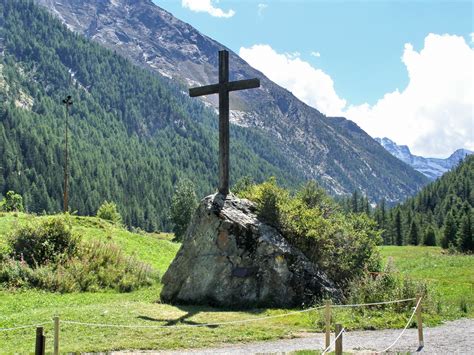A Cross In Mountain Free Photo Download Freeimages