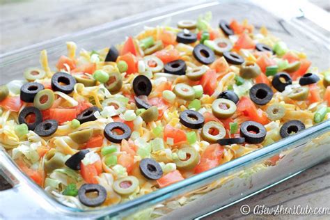Mix all the ingredients in a bowl and serve! Skinny Taco Dip Recipe - A Few Shortcuts