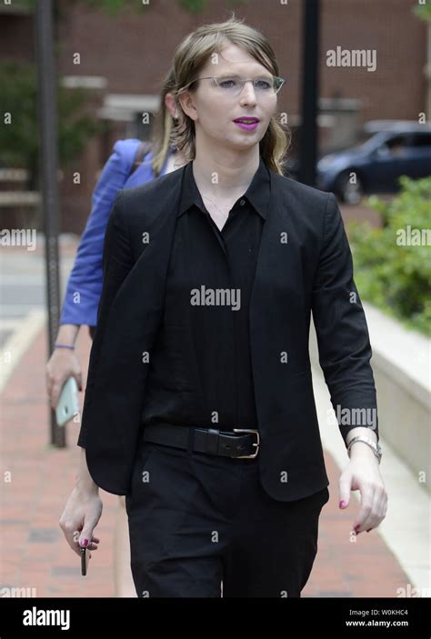 Former Us Army Intelligence Analyst Chelsea Manning Arrives To Talk To Reporters Prior To