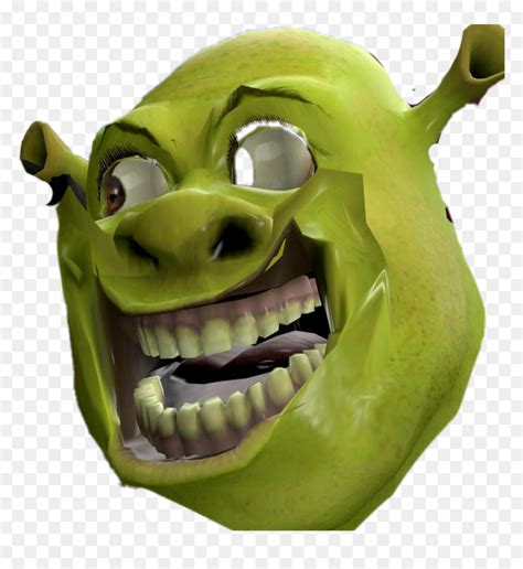 Transparent Png Shrek Meme Face