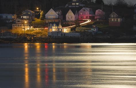 Full Moon Over Kennebec River Georgetown Island Maine Photograph By