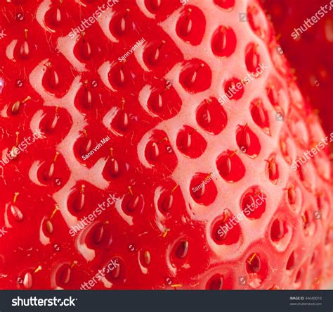 Fresh Strawberry Close Up Stock Photo 44640010 Shutterstock