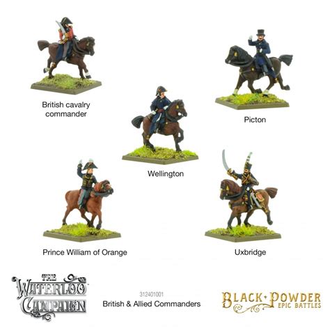 Waterloo Napoleonic British And Allied Commanders Black Powder Epic
