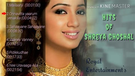 Shreya Ghoshal Latest Tamil Melody Hits Tamil Love Songs °• ♡ Youtube