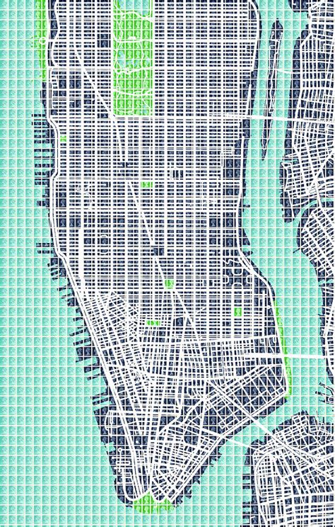 Lower Manhattan Map Digital Art By Gary Hogben Fine Art America
