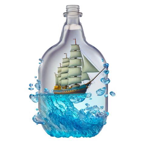 Design Ship In A Bottle 23962519 Png