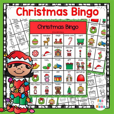 Christmas Bingo Game Fun With Mama Shop