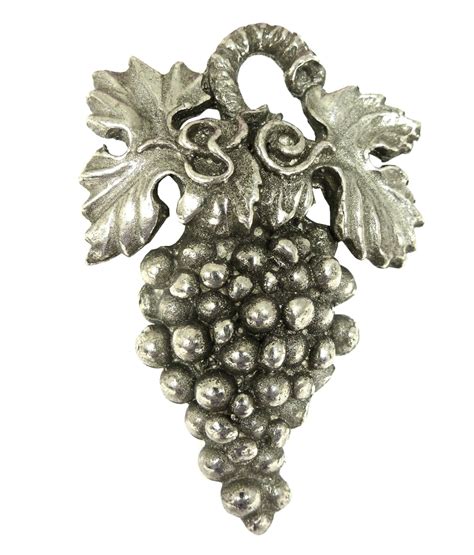 Large Grape Sommelier Pin Pewter Tanglewood