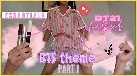 Bt21 Pjs And Headband Preparing For The Bts Themed Party Part 1 Vlog 26 Youtube