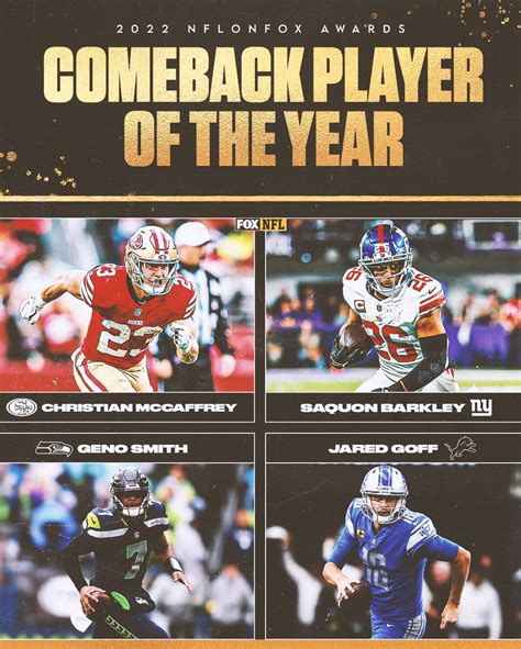Fox Sports Nfl On Twitter Who Has Your Vote For Comeback Player Of