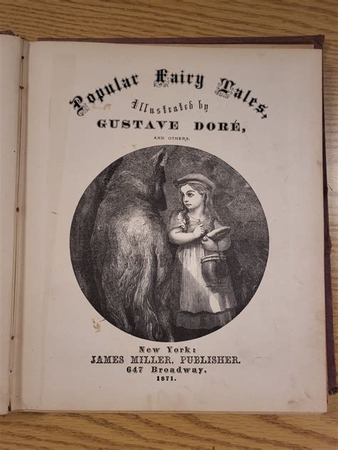 Popular Fairy Tales Gustave Dore Rare 1871 1st Edition By Gustave Dore