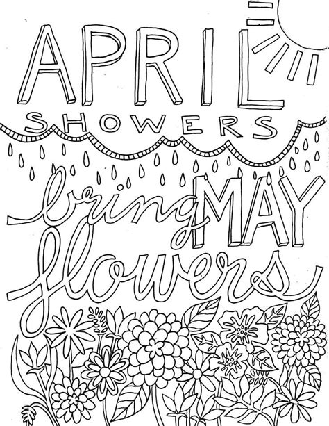 April Coloring Pages For Kids Coloring Pages